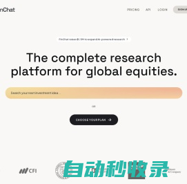 The Complete AI Powered Stock Research Platform - FinChat.io