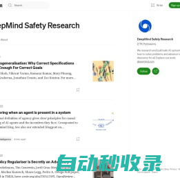 DeepMind Safety Research – Medium