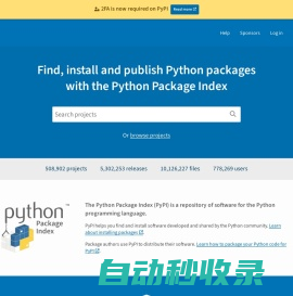PyPI · The Python Package Index