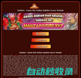 INDOBET  Tempat Nongkrong Asik Main Link Alternatif Slot Online!