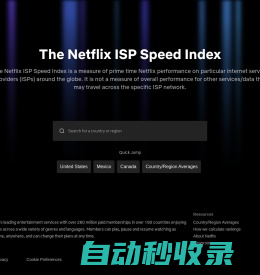 Netflix ISP Speed Index