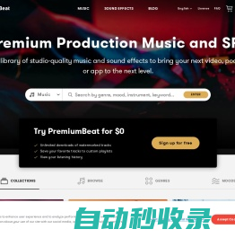 PremiumBeat - 独家免版税音乐库和音效库