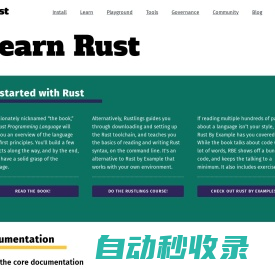 Learn Rust - Rust Programming Language