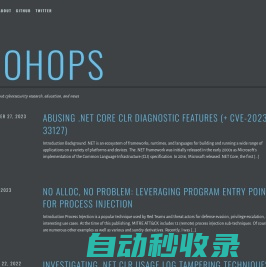 bohops – A blog about cybersecurity research, education, and news