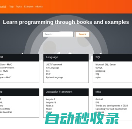 Learn programming languages with books and examples