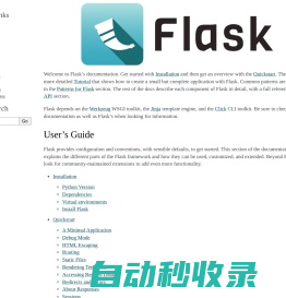 Welcome to Flask — Flask Documentation (3.0.x)