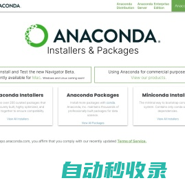 Anaconda Installers and Packages