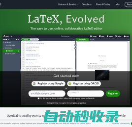 Overleaf, Online LaTeX Editor