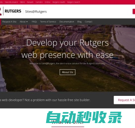 Sites@Rutgers - Rutgers University Websites Made Easy