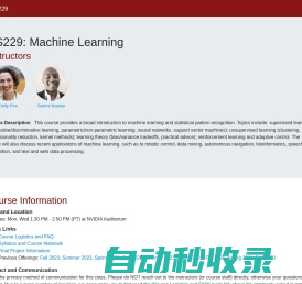 CS229: Machine Learning