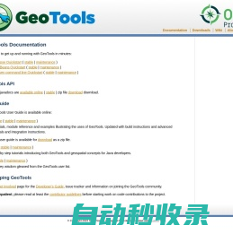 GeoTools Documentation — GeoTools Documentation