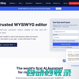 The Most Advanced WYSIWYG Editor | Trusted Rich Text Editor | TinyMCE