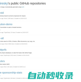 My public GitHub repositories