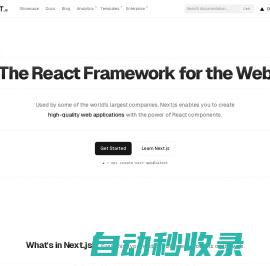 Next.js by Vercel - The React Framework