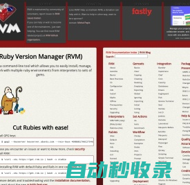 RVM: Ruby Version Manager -
      RVM Ruby Version Manager - Documentation