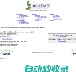 OpenLDAP, Main Page