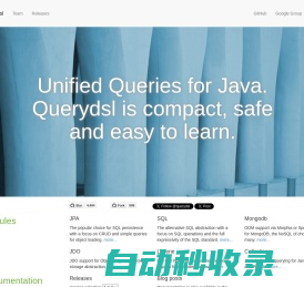 Querydsl - Unified Queries for Java