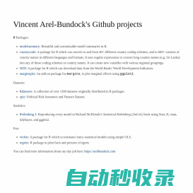 Vincent Arel-Bundocks Github projects