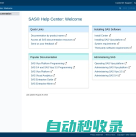 SAS Help Center