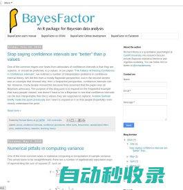 BayesFactor: Software for Bayesian inference
