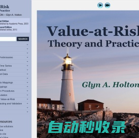 Value-at-Risk: Theory and Practice, Second Edition - by Glyn A. Holton