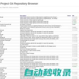 Qt Project Git Repository Browser