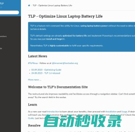 TLP - Optimize Linux Laptop Battery Life — TLP 1.6 documentation