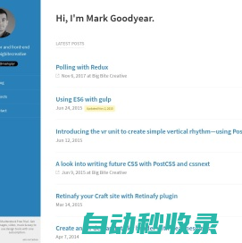 Mark Goodyear — Front-end developer and designer
