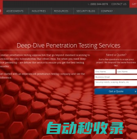 Penetration Testing Company, Network & Web Application Pen Test