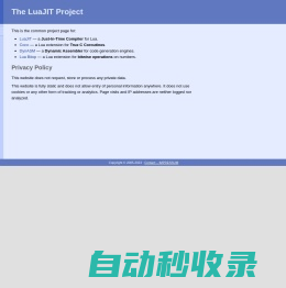 The LuaJIT Project