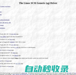 The Linux SCSI Generic (sg) Driver