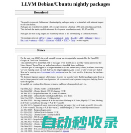 LLVM Debian/Ubuntu packages