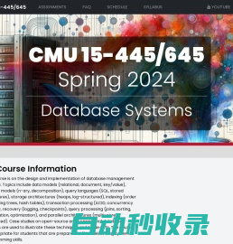 CMU 15-445 :: Intro to Database Systems (Spring 2024)