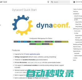 Dynaconf - 3.2.5