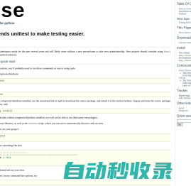 Note to Users — nose 1.3.7 documentation