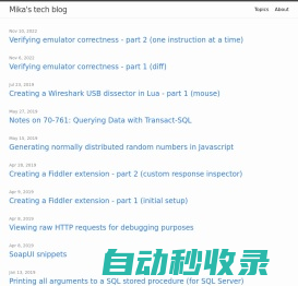 Mika’s tech blog