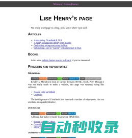 Lise Henry's page