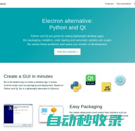 Electron alternative: Python and Qt. Create desktop apps in minutes.