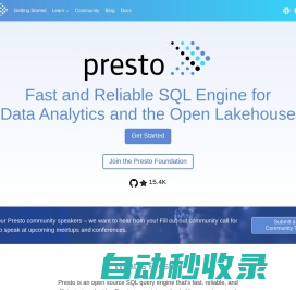 Presto: Free, Open-Source SQL Query Engine for any Data