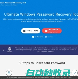 Windows Password Recovery Tool - Reset Login Password for Windows 10/8/7/XP