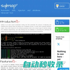 sqlmap: automatic SQL injection and database takeover tool