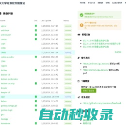 重庆大学开源软件镜像站