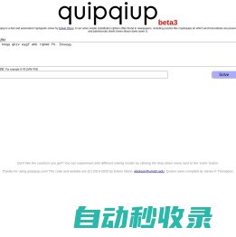 quipqiup - cryptoquip and cryptogram solver