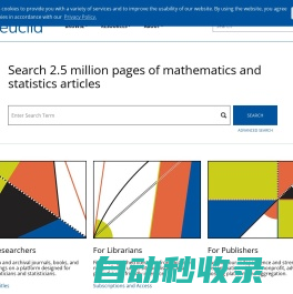 Search 2.5 million pages of mathematics and statistics articles