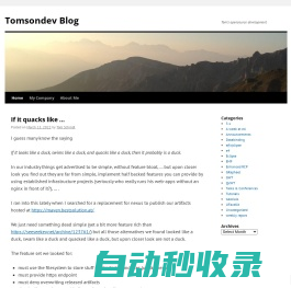 Tomsondev Blog | Tom's opensource development