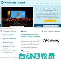 WordCamp Central – WordCamp is a conference that focuses on everything WordPress.