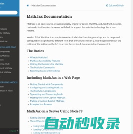 MathJax Documentation — MathJax 3.2 documentation