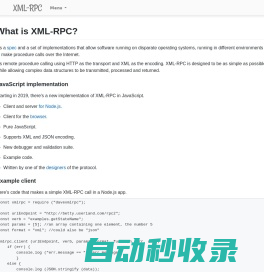 What is XML-RPC?