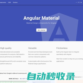 Angular Material UI component library