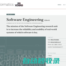 Research Unit Software Engineering — TU Wien Informatics